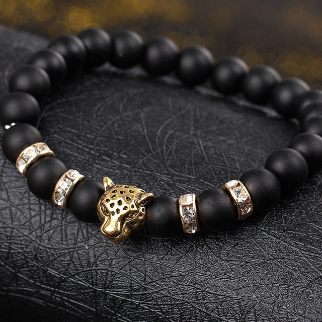 FREE Golden Black Matte Lion Bracelet