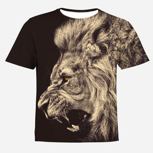 HOWL LOFTY Fashion Men/Women T-shirt lion Print Designed Stylish Summer T shirt Brand Tops Tees Plus Size S-4XL
