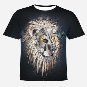 HOWL LOFTY Fashion Men/Women T-shirt lion Print Designed Stylish Summer T shirt Brand Tops Tees Plus Size S-4XL