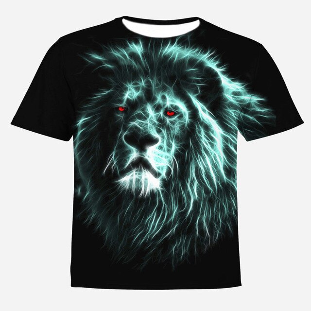 HOWL LOFTY Fashion Men/Women T-shirt lion Print Designed Stylish Summer T shirt Brand Tops Tees Plus Size S-4XL