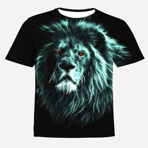 HOWL LOFTY Fashion Men/Women T-shirt lion Print Designed Stylish Summer T shirt Brand Tops Tees Plus Size S-4XL