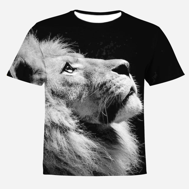 HOWL LOFTY Fashion Men/Women T-shirt lion Print Designed Stylish Summer T shirt Brand Tops Tees Plus Size S-4XL