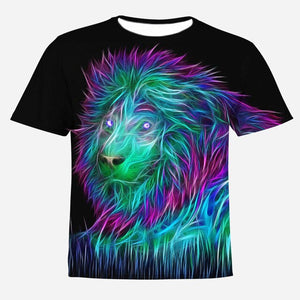 HOWL LOFTY Fashion Men/Women T-shirt lion Print Designed Stylish Summer T shirt Brand Tops Tees Plus Size S-4XL