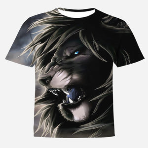 HOWL LOFTY Fashion Men/Women T-shirt lion Print Designed Stylish Summer T shirt Brand Tops Tees Plus Size S-4XL