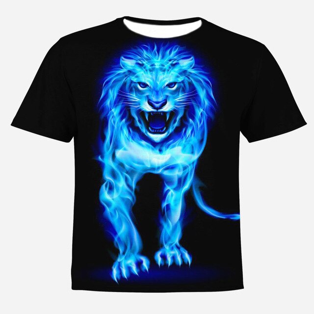 HOWL LOFTY Fashion Men/Women T-shirt lion Print Designed Stylish Summer T shirt Brand Tops Tees Plus Size S-4XL