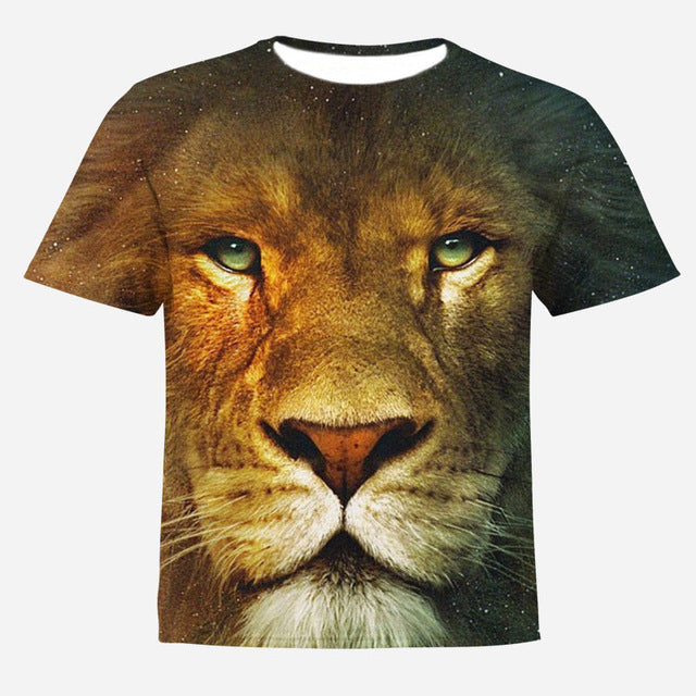 HOWL LOFTY Fashion Men/Women T-shirt lion Print Designed Stylish Summer T shirt Brand Tops Tees Plus Size S-4XL