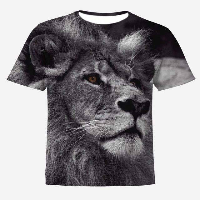 HOWL LOFTY Fashion Men/Women T-shirt lion Print Designed Stylish Summer T shirt Brand Tops Tees Plus Size S-4XL