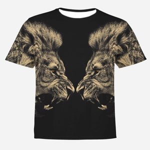 HOWL LOFTY Fashion Men/Women T-shirt lion Print Designed Stylish Summer T shirt Brand Tops Tees Plus Size S-4XL