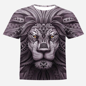 HOWL LOFTY Fashion Men/Women T-shirt lion Print Designed Stylish Summer T shirt Brand Tops Tees Plus Size S-4XL